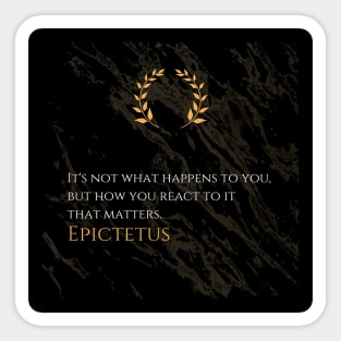 The Power of Response: Epictetus' Guide to Triumph Sticker